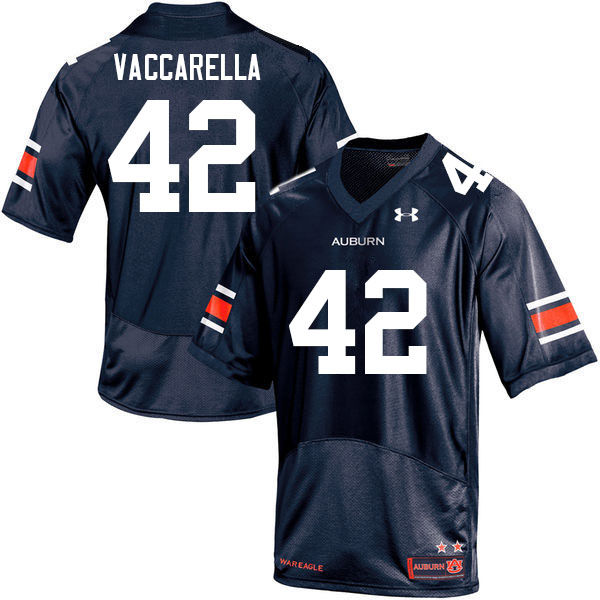 Men #42 Kyle Vaccarella Auburn Tigers College Football Jerseys Sale-Navy - Click Image to Close